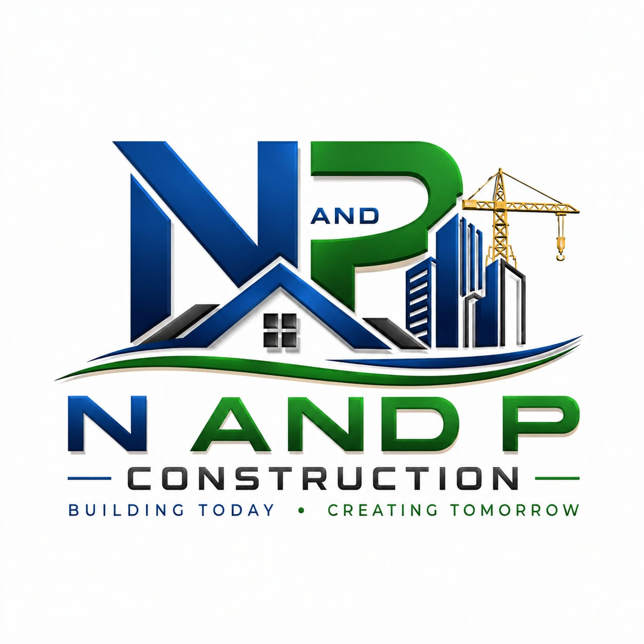 N and P Construction logo